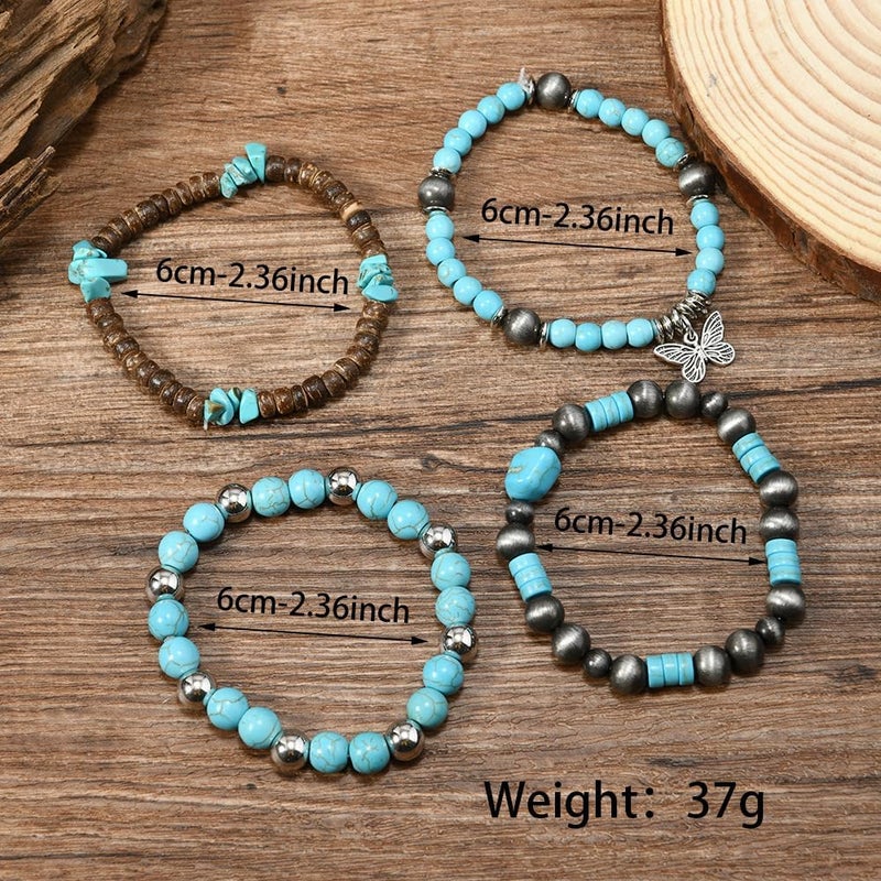 JAVMOO Gothic Bracelet Adjustable Punk Braided Leather Multilayer Grunge Set Bracelets Emo Metal Cuff Wrap Bangles Meaningful Gift - Image 4